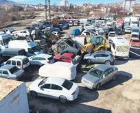 Elazığ’da yediemin dramı! 500 milyon TL’lik araçlar çürüyor
