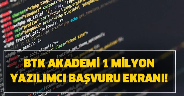 1 milyon yazılımcı başvurusu nasıl yapılır? BTK akademi 1 milyon yazılımcı başvuru ekranı!