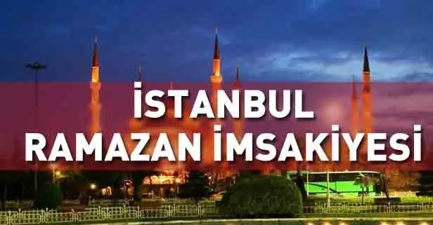 İstanbul 2019 Ramazan İmsakiyesi