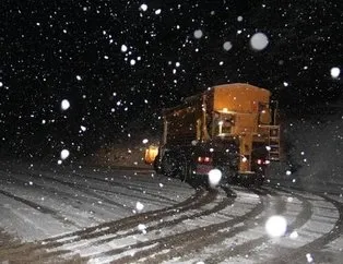 Sivas’ta kar yağışı ulaşımı aksattı