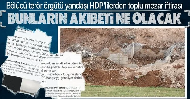 HDP’lilerin sözde faili meçhul toplu mezarlığında kazı yapılıyor yalanı, hurda çıkarma işi çıktı