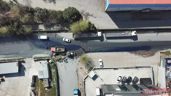 İstanbul'da korkutan görüntü! Mavi su rögardan fışkırdı - 3