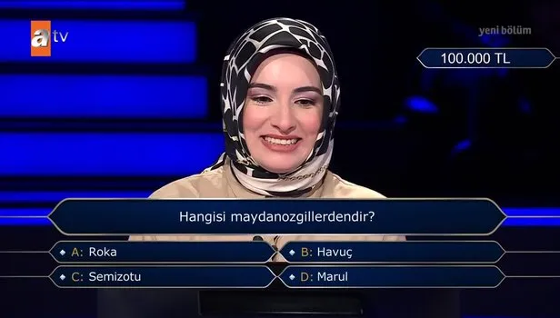 Kim Milyoner Olmak İster’e damga vuran ‘maydanozgiller’ sorusu