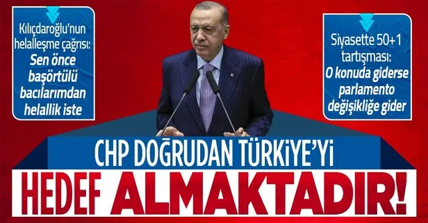SON DAKİKA! Başkan Erdoğan’dan AK Parti Grup Toplantısı’nda CHP ve İYİ Parti’ye tepki: Türkiye’yi hedef almaktadır