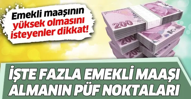 Emekli maaşına 1261 gün katkısı