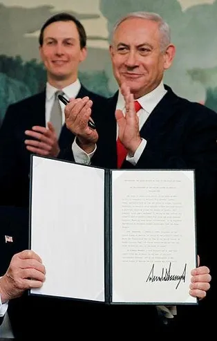 Trump'ın 'Golan Tepeleri' imzasının ardından, İsrail Gazze’ye bomba yağdırdı