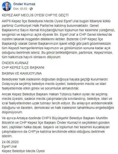 2014te-chp-yonetimini-vatana-ihanetle-suclayip-ak-partiye-gecen-esref-ural-istedigi-gorev-verilmeyince-tekrar-chpye-dondu-1593269492482.jpg 2014'te CHP yönetimini vatana ihanetle suçlayıp AK Parti'ye geçen Eşref Ural, istediği görev verilmeyince tekrar CHP'ye döndü-3