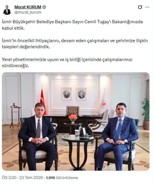 bakani-murat-kurum-izmir-buyuksehir-belediye-baskani-cemil-tugayi-kabul-etti-1784810204453.jpeg Bakan Murat Kurum İzmir Büyükşehir Belediye Başkanı Cemil Tugay'ı kabul etti-1