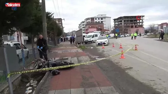 Samsun'da motosiklet kazası: 1 ölü