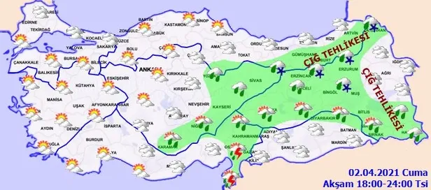 HAVA DURUMU | Meteorolojiden kuvvetli yağış ve çığ uyarısı! 2 Nisan İstanbul'da hava nasıl olacak?-6