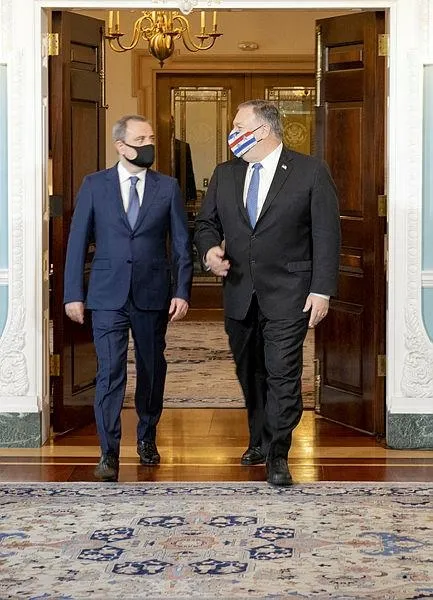 SON DAKİKA: Pompeo, Azerbaycanlı ve Ermeni mevkidaşlarıyla Dağlık Karabağ'ı görüştü-1