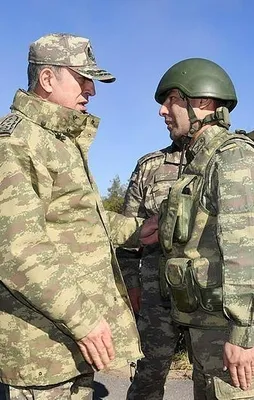 Orgeneral Hulusi Akar Suriye sınırında