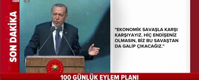 Başkan Erdoğan'dan döviz mesajı