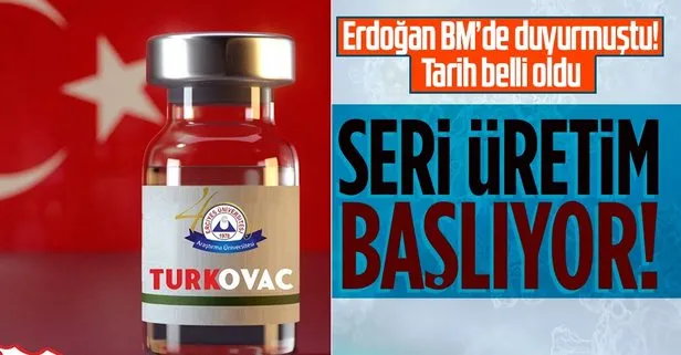 Yerli koronavirüs aşısında tarih belli oldu: Turkovac Ekim ayında seri üretime geçecek