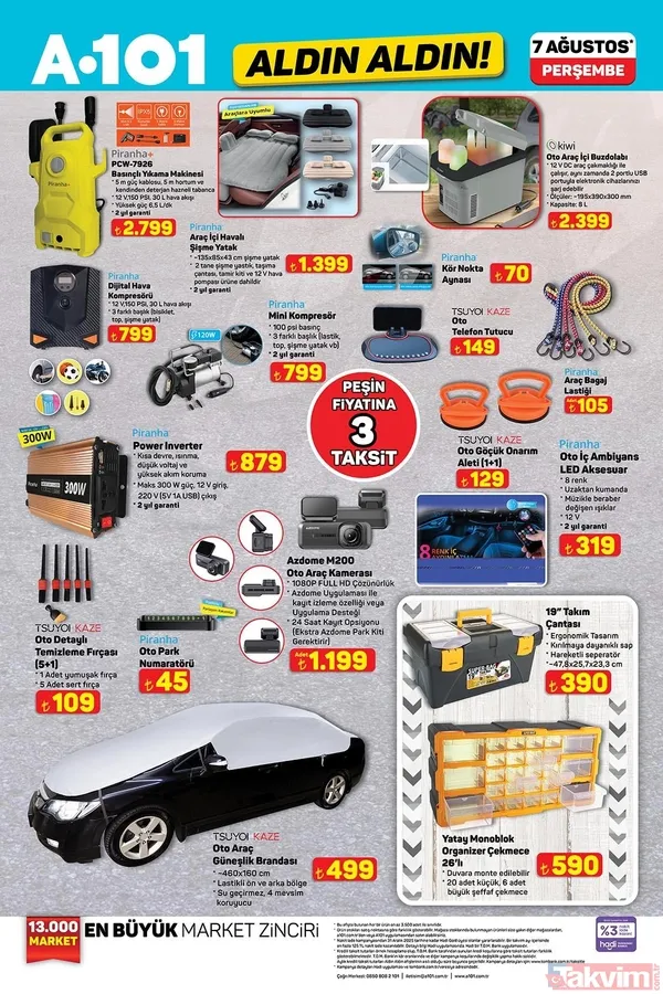 A101 7 Ağustos Perşembe kataloğu açıklandı! Bu hafta neler var? İşte tam ürün listesi ve fiyatlar - 34