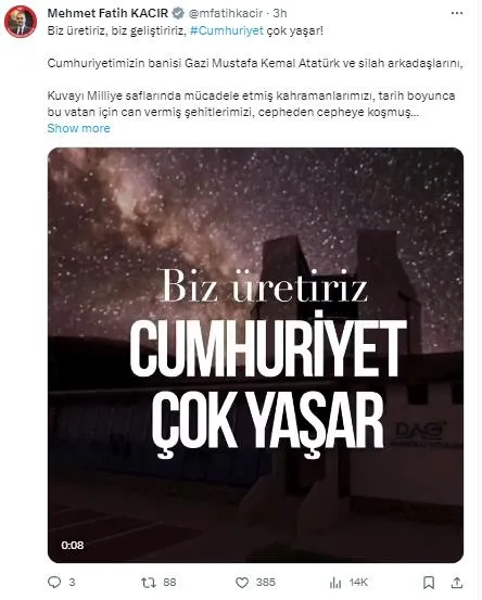 baskan-erdogandan-cumhuriyetin-100uncu-yil-donumu-mesaji-cumhuriyetimizi-daha-da-guclendirerek-yeni-asrina-haz-1698566997071.jpeg Başkan Erdoğan'dan "Cumhuriyetin 100’üncü yıl dönümü" mesajı: Cumhuriyetimizi daha da güçlendirerek yeni asrına hazırlamanın gayreti içindeyiz-18