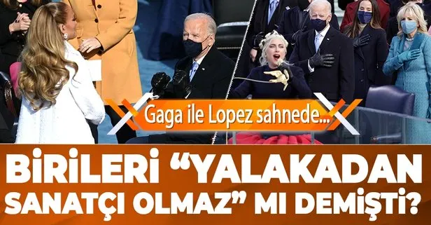Gaga ve Lopez Biden'ın yemin töreninde
