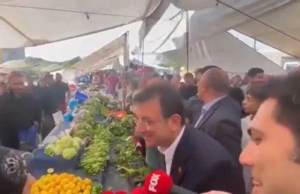 Pazar ziyareti sırasında CHP'li Ekrem İmamoğlu'na büyük şok: "Sonunda sizi İstanbul'da görebildik"-4