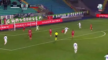GOL | Rizespor 0-1 Beyoğlu Yeni Çarşı FK (Alhan Kurtoğlu)