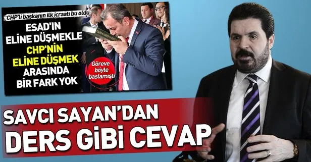 Savcı Sayan’dan Bolu Belediye Başkanı CHP’li Tanju Özcan’ın tepki çeken icraatine cevap!