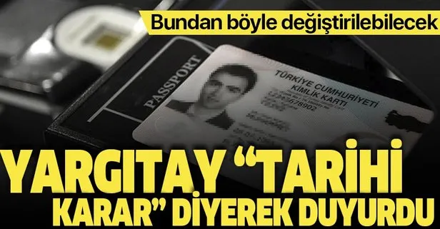 Yargıtay'dan tarihi karar