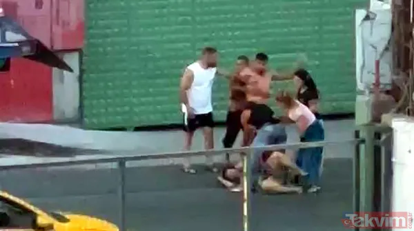 Avcılar'da dehşet görüntüleri: Yerde sürüklediği kadını tekme tokat dövdü - 3