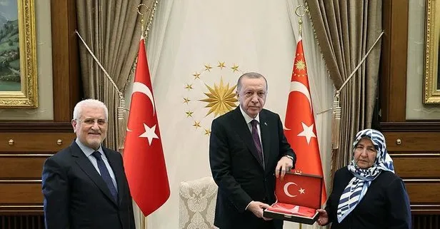 Başkan Erdoğan şehit Savcı Mehmet Selim Kiraz’ın anne ve babasını kabul etti