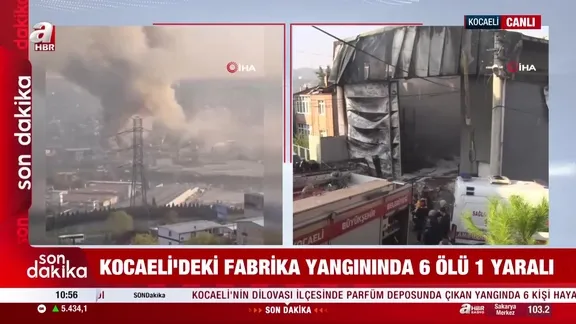 Parfüm deposunda yangın: 6 ölü 1 yaralı