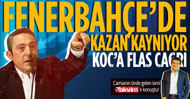 Fenerbahçe'de kazan kaynıyor! Ali Koç'a kongre çağrısı! Camianın önde gelen ismi Hulusi Belgü Takvim'e konuştu