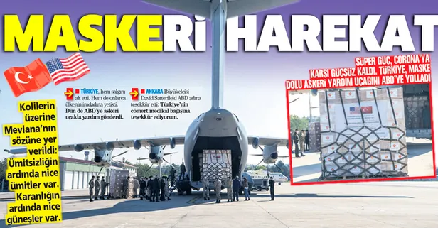 Türkiye'den ABD'ye yardım eli