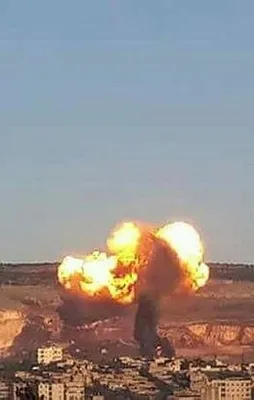 İşte Afrin'in bombalanma anı!