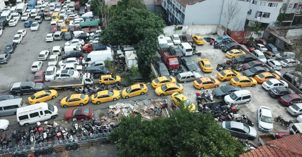 İstanbul'un taksi çilesi: Yediemin otoparkları doldu taştı