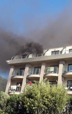 Antalya'da lüks otelde yangın