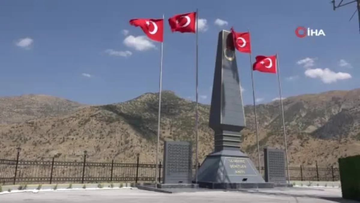 Uludereli 154 şehidin ismi anıt üzerinde yaşatılıyor