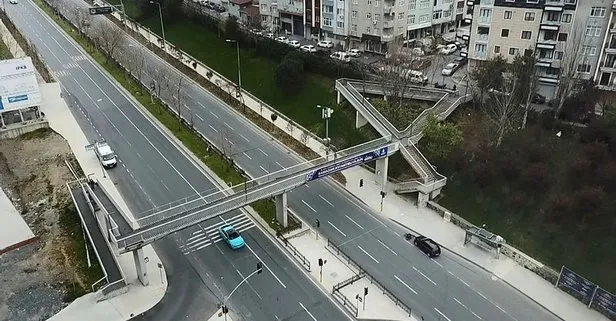 İstanbul’da yaya geçidinde tepki çeken görüntü! Çok şaşırdık