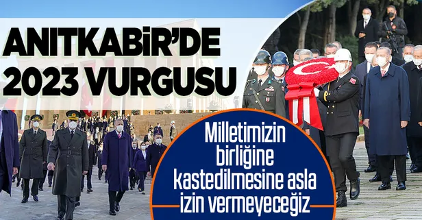 Başkan Erdoğan, Atatürk'ün ebediyete intikalinin 83. yılı nedeniyle Anıtkabir'deki resmi törene katıldı