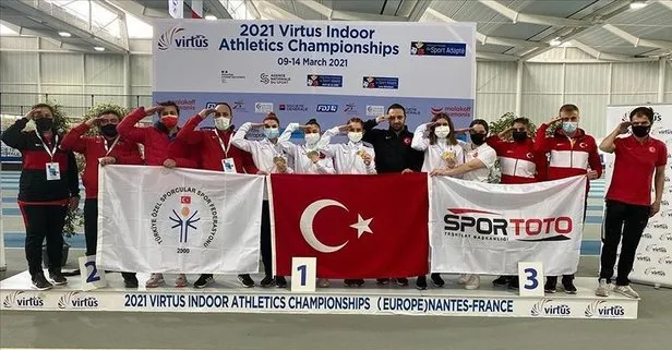Son dakika: Türkiye, VIRTUS Avrupa Salon Atletizm Şampiyonası’nda Avrupa şampiyonu oldu