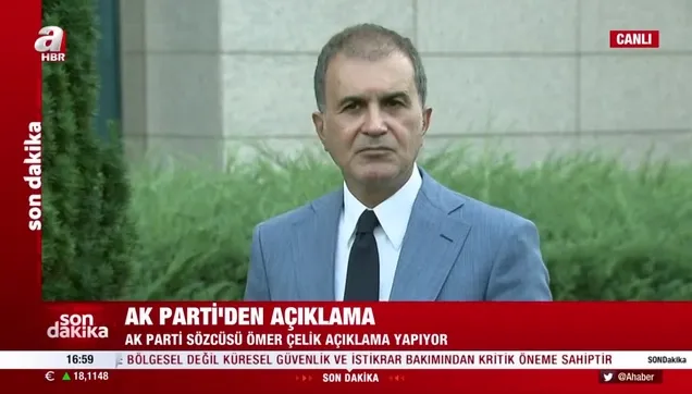 AK Parti Sözcüsü Ömer Çelik: ''Seçimler zamanında yapılacak"