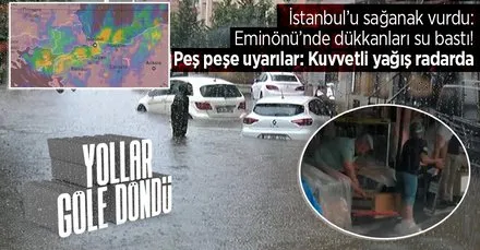 Uyarılar sonrası İstanbul’da yollar göle döndü!