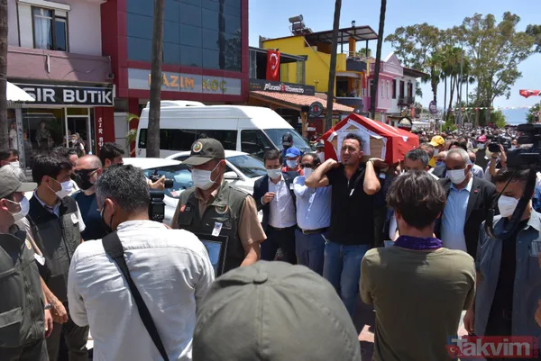 SON DAKİKA: Muğla Marmaris'teki orman yangınında şehit olan Görkem Hasdemir son yolculuğuna uğurlandı - 5