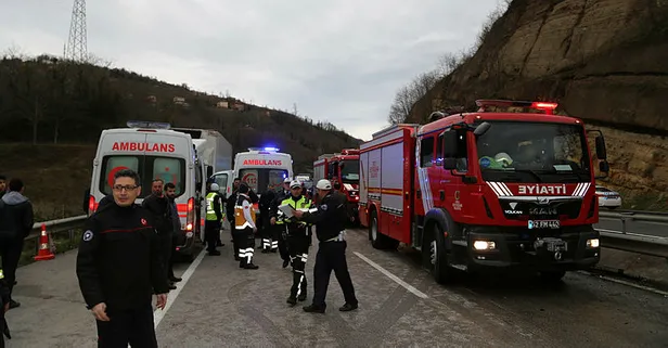 Ordu'da yolcu otobüsü ile cip çarpıştı