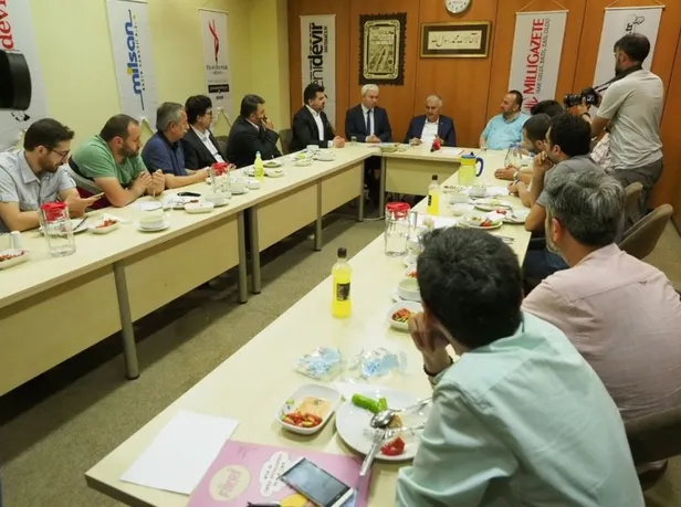 Cumhur İttifakı'nın İstanbul adayı Binali Yıldırım'dan Milli Gazete'ye ziyaret: Eski hatıralarımızı yâd ettik-1