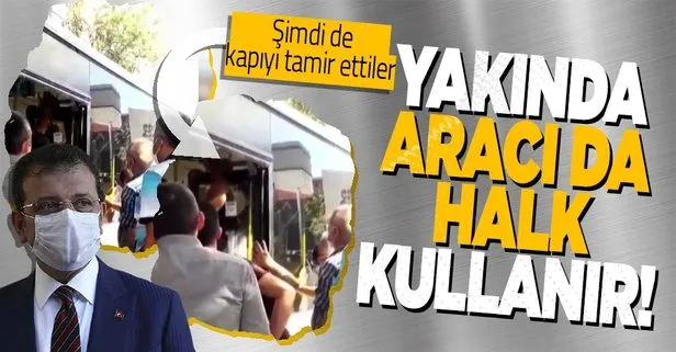 CHP’li İBB’nin vatandaşa yaşattığı İETT çilesi sürüyor! Şimdi de bozulan kapıyı tamir ettiler