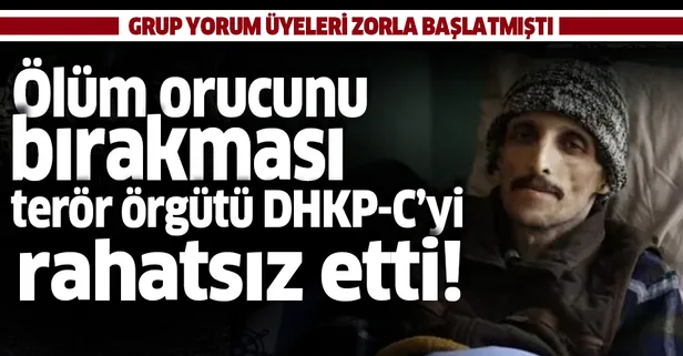 Grup Yorum üyelerinden İbrahim Gökçek’in ölüm orucunu bırakması DHKP-C'yi rahatsız etmiş!
