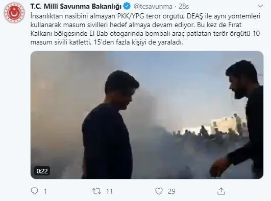 Son dakika: Suriye'nin kuzeyindeki Bab ilçesinde bombalı terör saldırısı-1