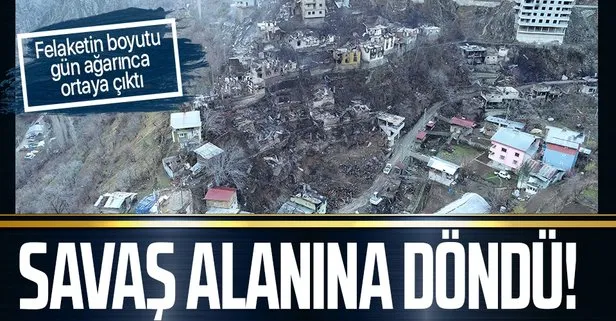 SON DAKİKA: Artvin’deki yangın felaketinin boyutu gün ağarınca ortaya çıktı