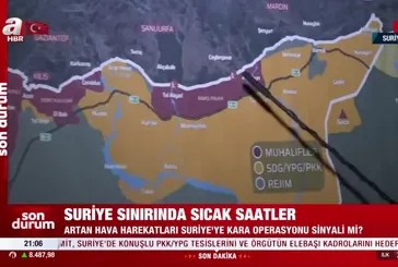 Suriye sınırında sıcak saatler!