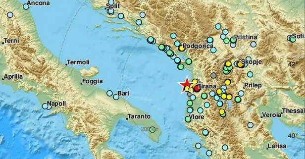 Arnavutluk’ta 6.4 büyüklüğünde deprem