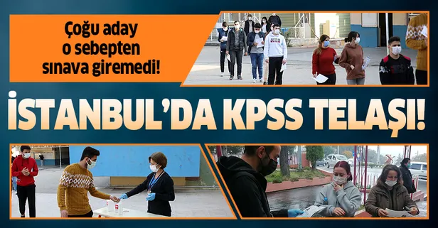 İstanbul'da KPSS telaşı! Çoğu kişi o sebepten sınava giremedi...