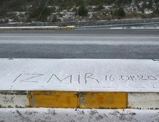 İzmir’de kar yağışı başladı!